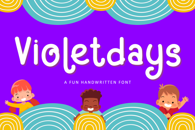 Violetdays - Kids Font Font Illushvara Design 