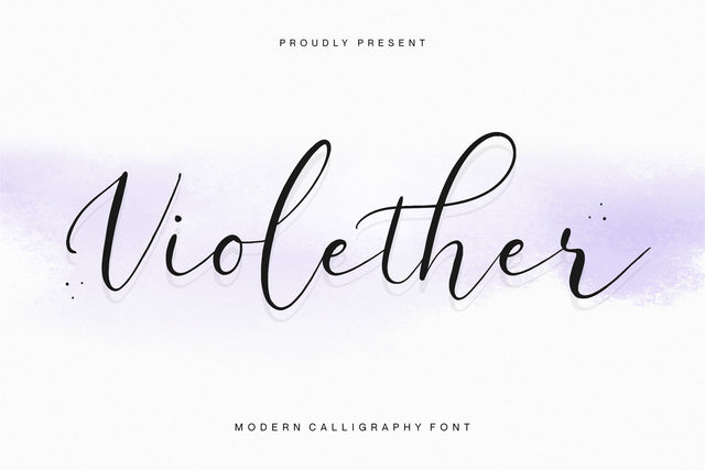 Violether Modern Calligraphy Font Font Paily Studio 