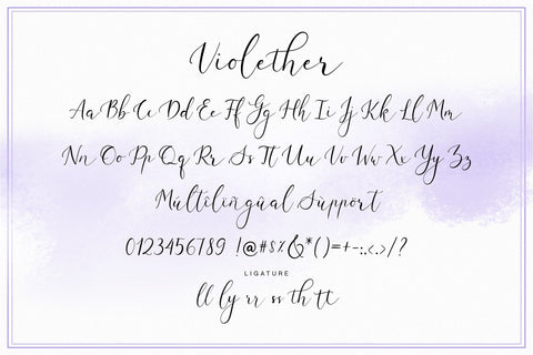 Violether Modern Calligraphy Font Font Paily Studio 
