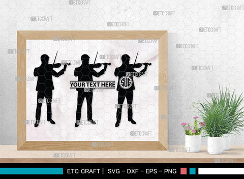 Violinist Monogram, Violinist Silhouette, Violinist SVG, Violin Player Svg, Music Svg, Violin Svg, Violin Musicians Svg, SB00136 SVG ETC Craft 