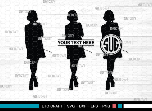 Violinist Monogram, Violinist Silhouette, Violinist SVG, Violin Player Svg, Music Svg, Violin Svg, Violin Musicians Svg, SB00136 SVG ETC Craft 