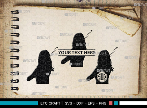 Violinist Monogram, Violinist Silhouette, Violinist SVG, Violin Player Svg, Music Svg, Violin Svg, Violin Musicians Svg, SB00136 SVG ETC Craft 