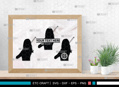 Violinist Monogram, Violinist Silhouette, Violinist SVG, Violin Player Svg, Music Svg, Violin Svg, Violin Musicians Svg, SB00136 SVG ETC Craft 