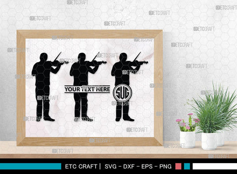 Violinist Monogram, Violinist Silhouette, Violinist SVG, Violin Player Svg, Music Svg, Violin Svg, Violin Musicians Svg, SB00136 SVG ETC Craft 