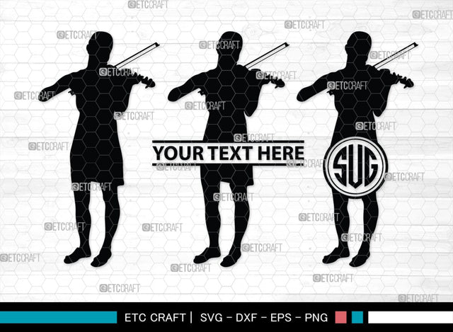 Violinist Monogram, Violinist Silhouette, Violinist SVG, Violin Player Svg, Music Svg, Violin Svg, Violin Musicians Svg, SB00136 SVG ETC Craft 