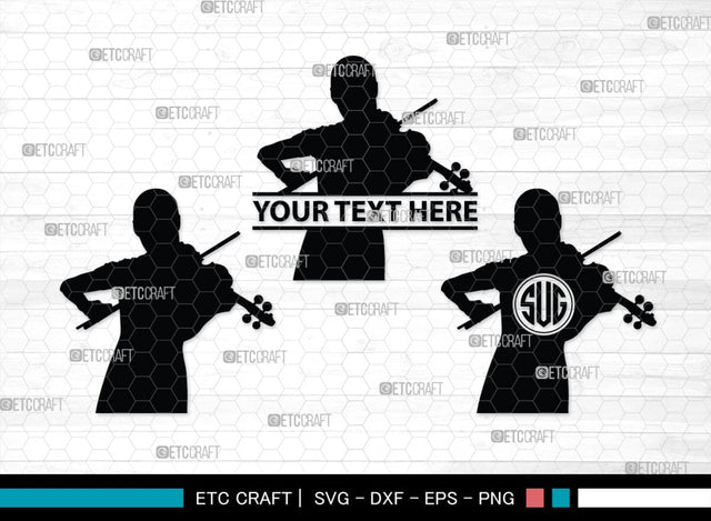 Violinist Monogram, Violinist Silhouette, Violinist SVG, Violin Player Svg, Music Svg, Violin Svg, Violin Musicians Svg, SB00136 SVG ETC Craft 