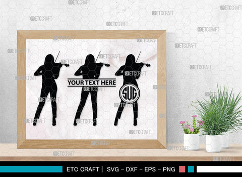 Violinist Monogram, Violinist Silhouette, Violinist SVG, Violin Player Svg, Music Svg, Violin Svg, Violin Musicians Svg, SB00136 SVG ETC Craft 