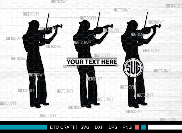 Violinist Monogram, Violinist Silhouette, Violinist SVG, Violin Player Svg, Music Svg, Violin Svg, Violin Musicians Svg, SB00136 SVG ETC Craft 