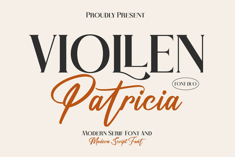 VIOLLEN Patricia Typeface Font Storytype Studio 