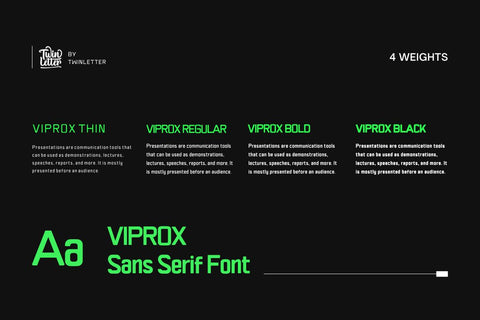 Viprox Font twinletter 