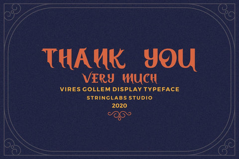 Vires Gollem - Display Font Font StringLabs 