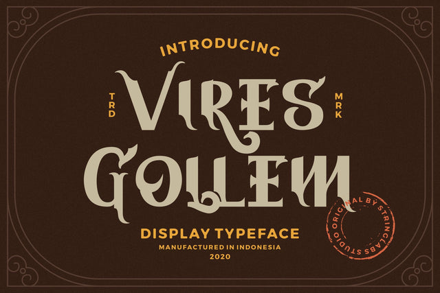 Vires Gollem - Display Font Font StringLabs 