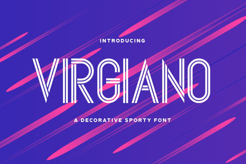 Virgiano - Decorative Sporty Font Font StringLabs 