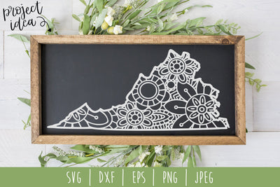 Virginia Mandala Zentangle SVG SavoringSurprises 