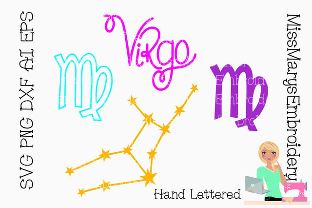 Virgo Bundle SVG MissMarysEmbroidery 