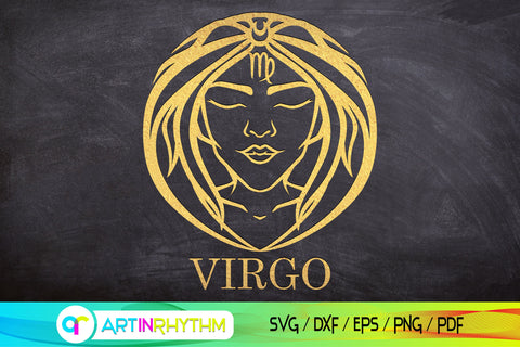 Virgo zodiac sign svg SVG Artinrhythm shop 