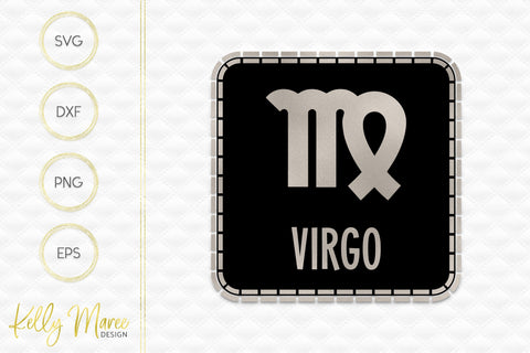 Virgo Zodiac SVG Cut File Kelly Maree Design 