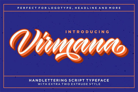 Virmana Script Font Solidtype 