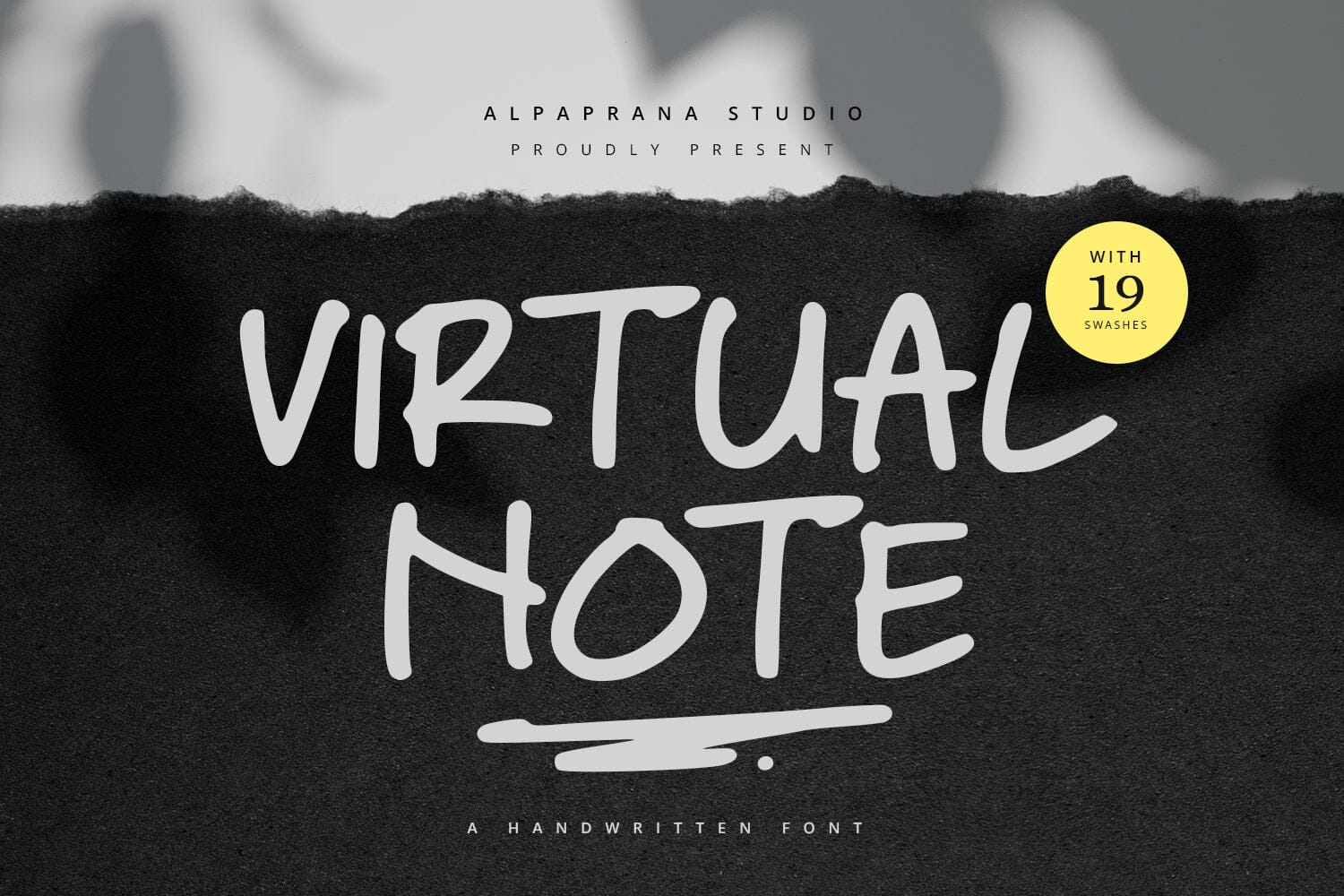 Virtual Note - Handwritten Font - So Fontsy