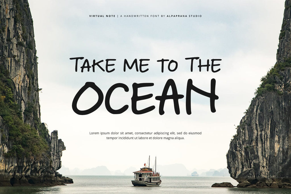 Virtual Note - Handwritten Font - So Fontsy