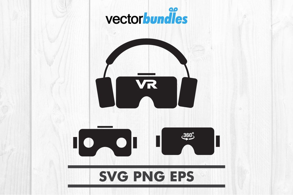 Virtual reality vr clip art svg - So Fontsy