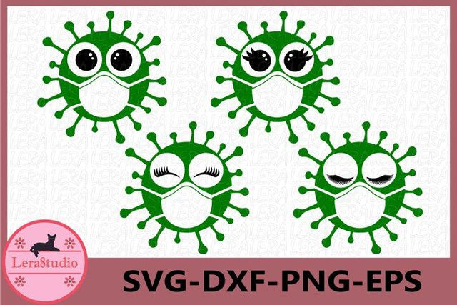 Virus with mask svg SVG Lerastudio 
