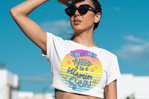 Vitamin Sea PNG file Summer Sublimation Design Sublimation OrangeBrushStudio 