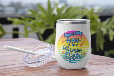 Vitamin Sea PNG file Summer Sublimation Design Sublimation OrangeBrushStudio 