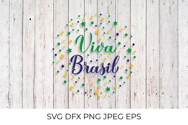 Viva Brazil. Viva Brasil calligraphy quote SVG LaBelezoka 