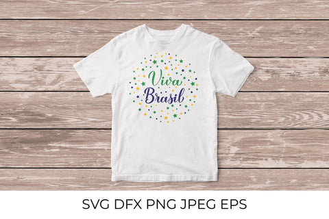Viva Brazil. Viva Brasil calligraphy quote SVG LaBelezoka 