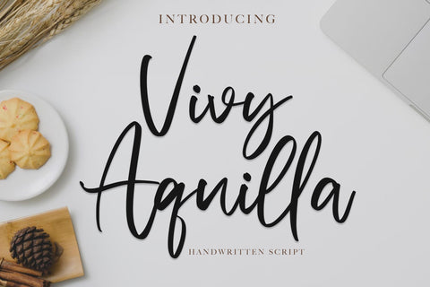 Vivy Aquilla - Handwritten Font Font StringLabs 