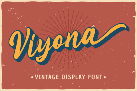 Viyona - Vintage Display Font Font Attype studio 