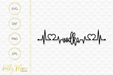 Vodka Heartbeat Lifeline Kelly Maree Design 