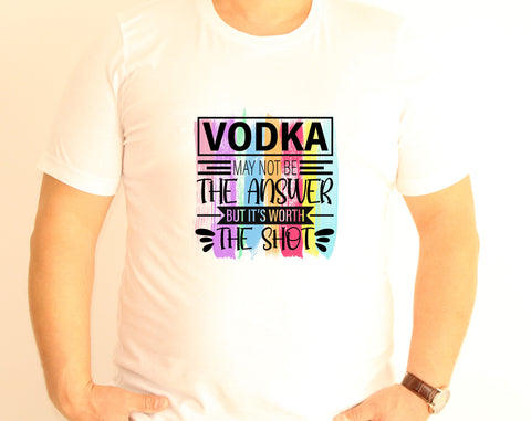 Vodka Sublimation Designs Bundle, 6 Vodka Quotes PNG, Vodka Sayings PNG, Might Be Water Might Be Vodka PNG, Vodka May Not Be The Answer But It's Worth The Shot PNG Sublimation HappyDesignStudio 
