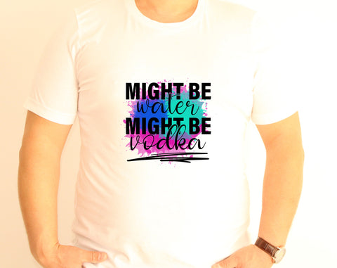 Vodka Sublimation Designs Bundle, 6 Vodka Quotes PNG, Vodka Sayings PNG, Might Be Water Might Be Vodka PNG, Vodka May Not Be The Answer But It's Worth The Shot PNG Sublimation HappyDesignStudio 