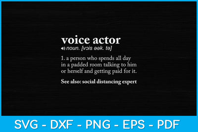 Voice Over Artist Voice Actor Acting Funny Svg Design SVG artprintfile 