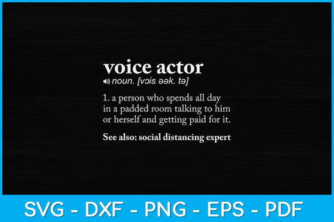 Voice Over Artist Voice Actor Acting Funny Svg Design SVG artprintfile 