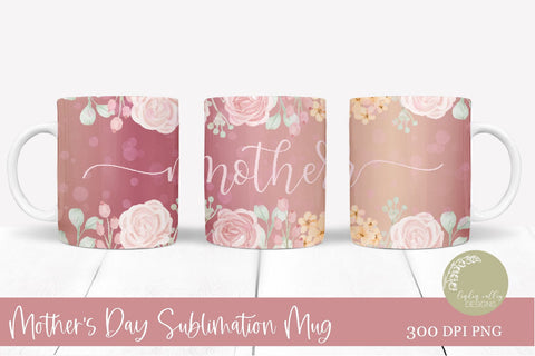 VOL 2 Mother's Day Sublimation Mug Bundle-Mother's Day Mug PNG Bundle Sublimation Linden Valley Designs 