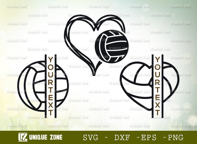 Volley Ball SVG Monogram, Sports Ball Svg, Volleyball Player Svg, Volleyball Heart Shape Svg, Volleyball Net Svg, Fire With Volleyball Svg, Ball Svg, Volley Ball Lover Svg SVG Unique Zone 
