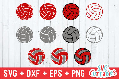 Volleyball Ball Collection SVG Svg Cuttables 