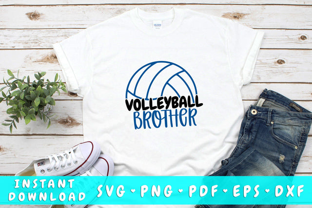 Volleyball Brother SVG SVG HappyDesignStudio 