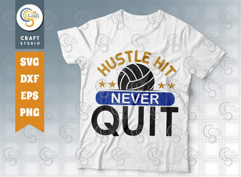 Volleyball Bundle Vol-05 SVG, Volleyball Junkie, Little Sister Biggest Fan, Hustle Hit Never Quit, Best Volleyball Coach Ever, Volleyball Quote SVG ETC Craft 