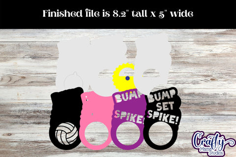 Volleyball Candy Dome Holder, Bump Set Spike Candy Ornament SVG Crafty Mama Studios 