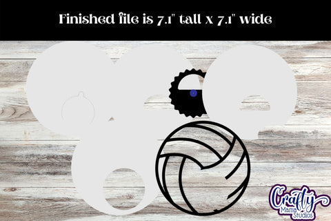 Volleyball Candy Dome Holder, Sports Candy Ornament Svg SVG Crafty Mama Studios 