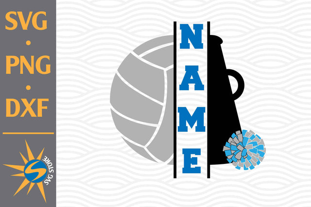 Volleyball Cheer Megaphone SVG, PNG, DXF Digital Files Include SVG SVGStoreShop 