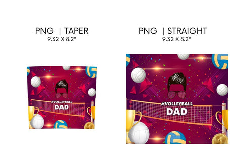 Volleyball Dad Tumbler Sublimation Sublimation SvgOcean 