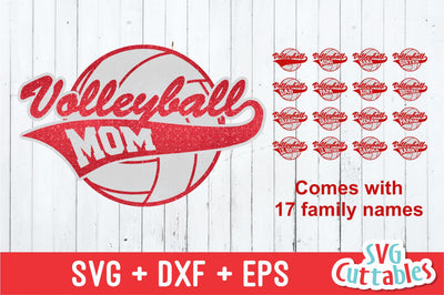 Volleyball Family SVG Svg Cuttables 