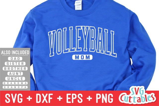 Volleyball Family svg - Volleyball Mom svg - Volleyball Cut File - svg - eps - dxf - png - Silhouette - Cricut - Digital Download SVG Svg Cuttables 