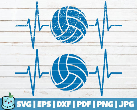 Volleyball Heartbeats SVG MintyMarshmallows 