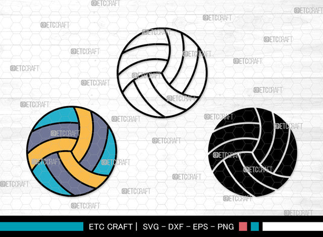 Volleyball Icons Color, Volleyball Svg, Ball Svg, Volleyballs, Volleyball Net, Volleyball Bundle, Icon Bundle, Svg Cut File, Dxf, Eps, Png, SVG ETC Craft 